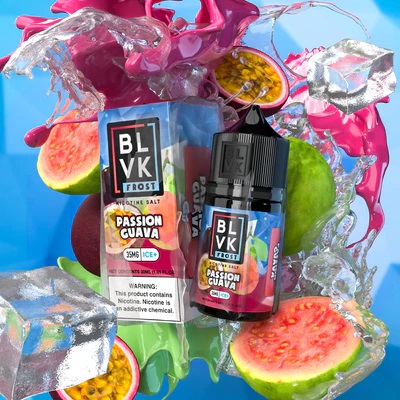 BLVK Frost E-Liquid パッショングァバアイス+ Nicotine Salt 30ml