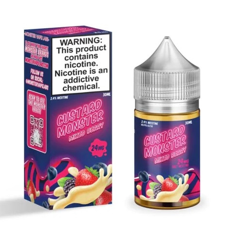 *クリアランスセール* Custard Monster ミックスベリー Nic Salt 30ml