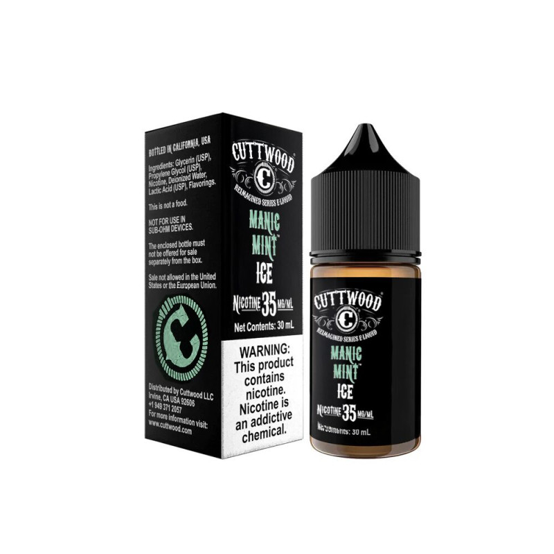 Cuttwood Salts マニアック・ミント・アイス 30ml