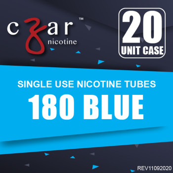 無味ニコチンリキッド,  Czar Nicotine  チューブ - ブルー 180mg, 20 チューブ パック (0.9ml/tube)