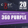 無味ニコチンリキッド,  Czar Nicotine  チューブ - パープル 360mg, 20 チューブ パック (0.9ml/tube)