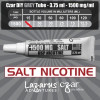 無味ニコチンSALTリキッド,  Czar Nicotine  チューブ - グレイ SALT 1500mg, 5 チューブ パック (3.75ml/tube)