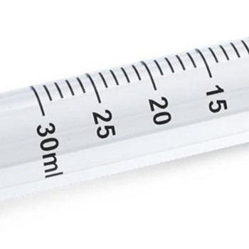 30ml ルアーロック・シリンジ  -  ブラント（鈍型）ニードルチップ - 14ga. x 38mm グリーン