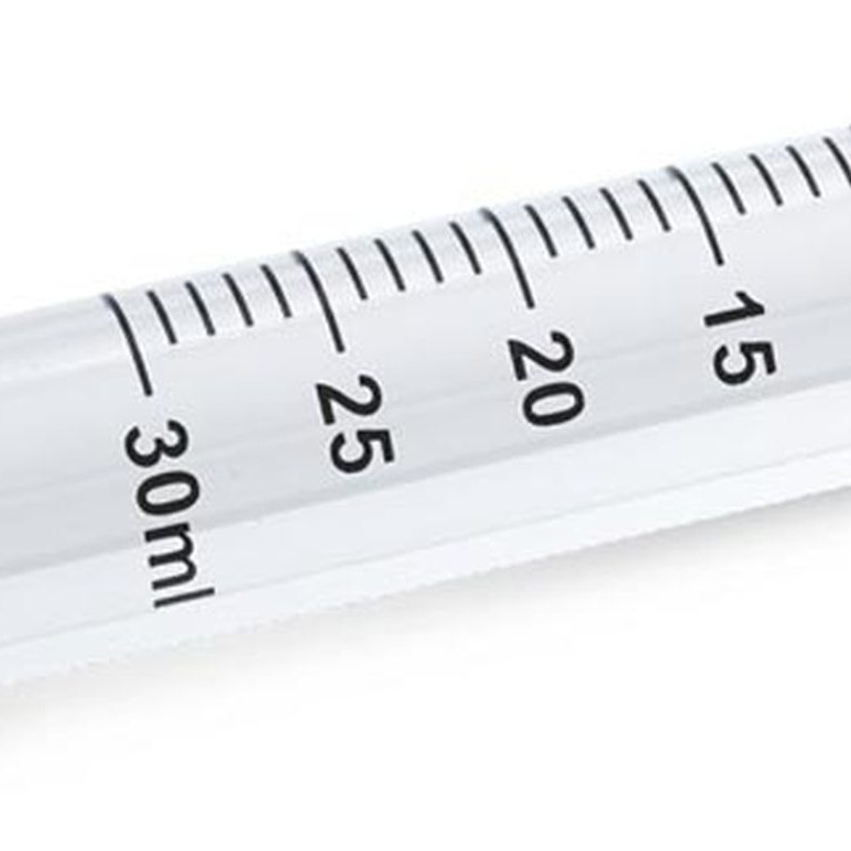 30ml ルアーロック・シリンジ  -  ブラント（鈍型）ニードルチップ - 14ga. x 38mm グリーン