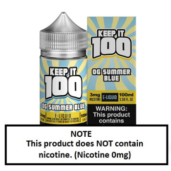 Keep It 100 OG サマー・ブルー 100ml (日本国内配送)