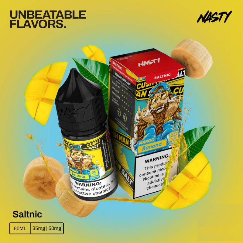 Nasty Salt マンゴー・バナナ 30ml (クッシュマン・バナナ)