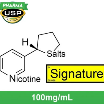 Nude Nicotine 無味ニコチンソルト "SIGNATURE™" 100mg/mL ❄ USP Pharma  120ml - 無味、DIY