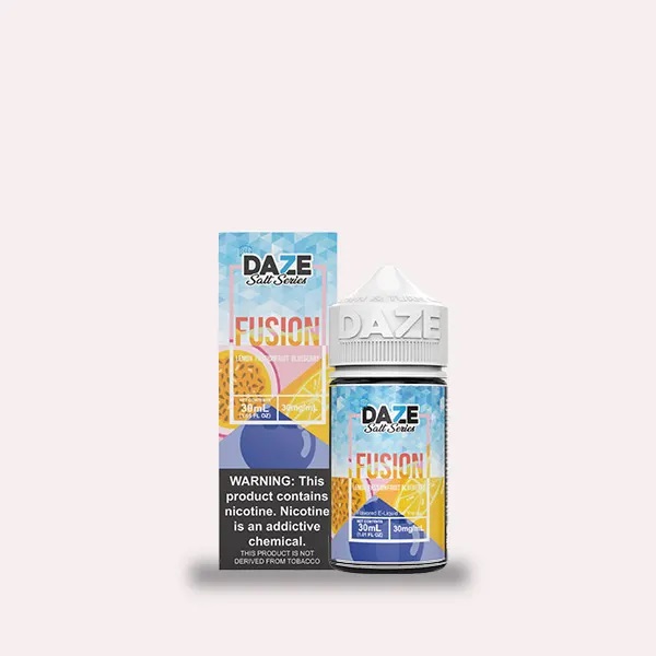7 Daze Fusion SALT レモン・パッションフルーツ・ブルーベリー ・アイス 30ml