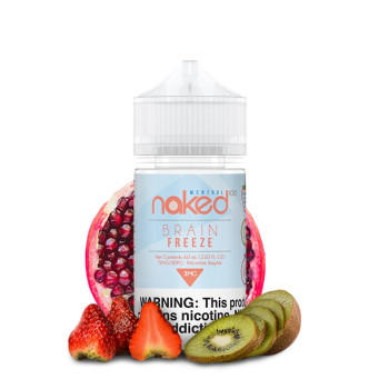 Naked 100 メンソール - ストロベリー・ポム 60ml (旧名: ブレインフリーズ )